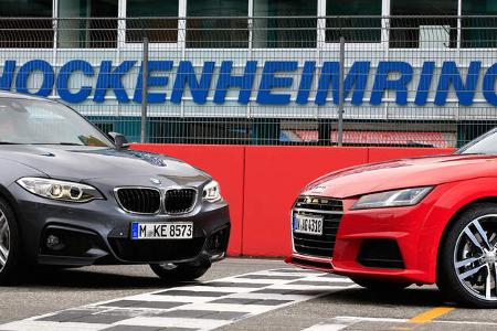 Audi TT 2.0 TFSI Quattro, BMW 228i Coupé, Hockenheim