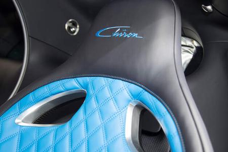 Bugatti Chiron, Lenkrad, Detail
