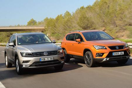Seat Ateca, VW Tiguan, Fahrvergleich, AMS1316