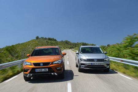 Seat Ateca, VW Tiguan, Fahrvergleich, AMS1316
