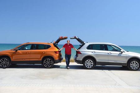 Seat Ateca, VW Tiguan, Fahrvergleich, AMS1316