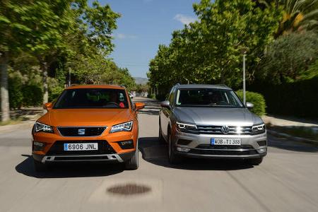 Seat Ateca, VW Tiguan, Fahrvergleich, AMS1316