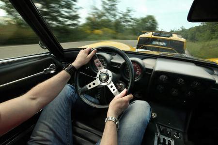 Lamborghini Miura und Aventador, Impressionen, Generationen-Treffen