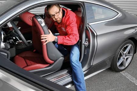 Mercedes C 250 d Coupé, Aussteigen