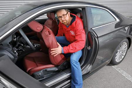 Audi A5 Coupé 2.0 TDI, Aussteigen