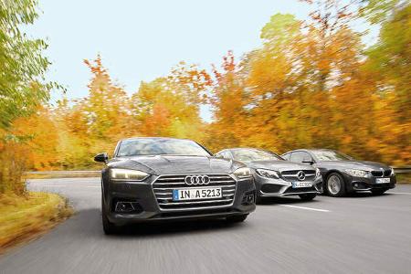 Audi A5 Coupé 2.0 TDI, BMW 420d Coupé, Mercedes C 250 d Coupé