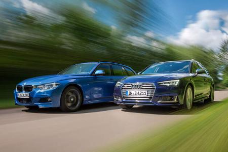 Audi S4 Avant 3.0 TFSI Quattro, BMW 340i xDrive Touring M Sport