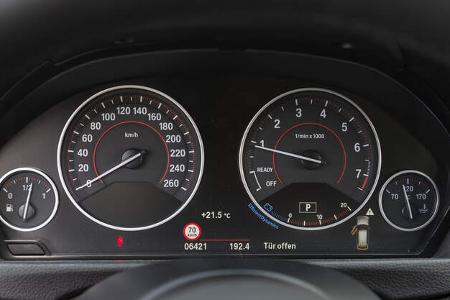 BMW 340i xDrive Touring M Sport, Anzeigeinstrumente