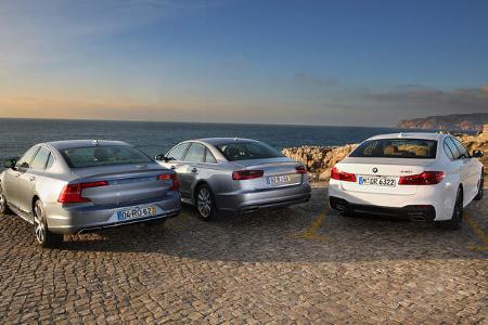 Audi A6, BMW Fünfer, Volvo S90