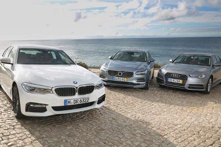 Audi A6, BMW Fünfer, Volvo S90