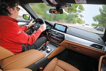 BMW Fünfer, Cockpit, Fahrersicht