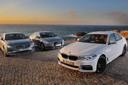 Audi A6, BMW Fünfer, Volvo S90