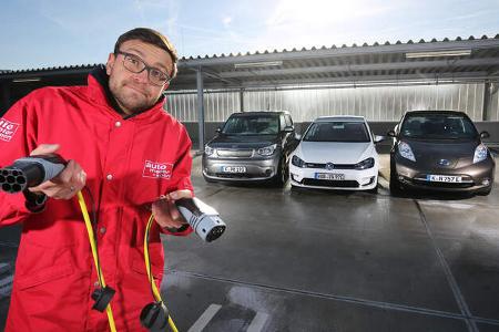 Kia Soul EV, Nissan Leaf, VW e-Golf