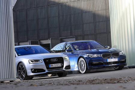 Alpina B7 Biturbo, Audi S8 Plus, Frontansicht