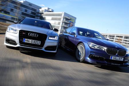 Alpina B7 Biturbo, Audi S8 Plus, Frontansicht