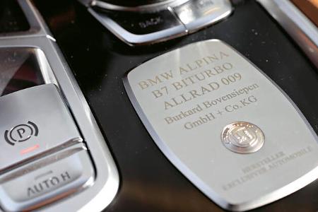Alpina B7 Biturbo, Bedienelemente