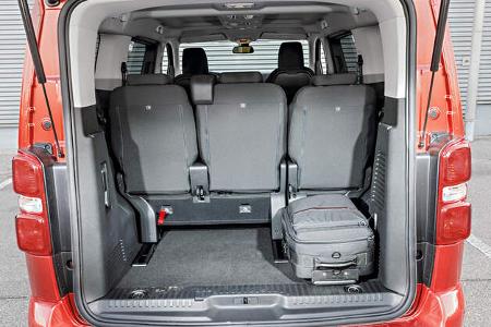 Peugeot Traveller HDi 150 L2, Kofferraum