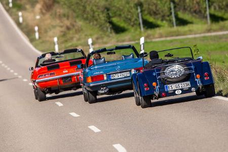 Fahrbericht-Chevrolet-Camaro-Convertible-Mercedes-450-SL-Morgan-Plus-8