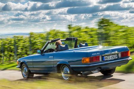 Fahrbericht-Chevrolet-Camaro-Convertible-Mercedes-450-SL-Morgan-Plus-8