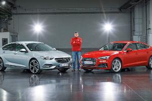Opel Insignia Grand Sport, Audi A5 Sportback, Seitenansicht