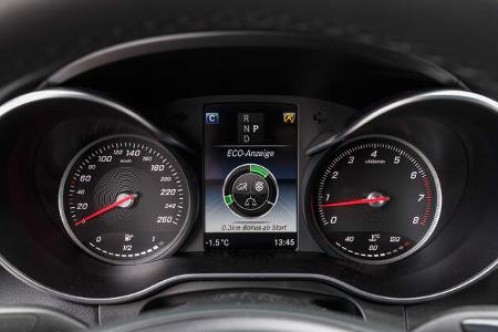 Mercedes GLC 300 4Matic Coupé, Rundinstrumente