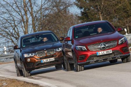 BMW X4 xDrive 28i, Mercedes GLC 300 4Matic Coupé, 