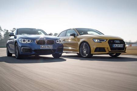 Audi S3, BMW M140i xDrive, 