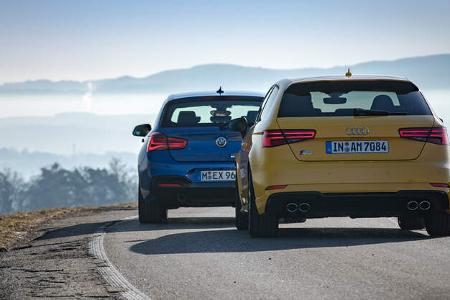 Audi S3, BMW M140i xDrive, 
