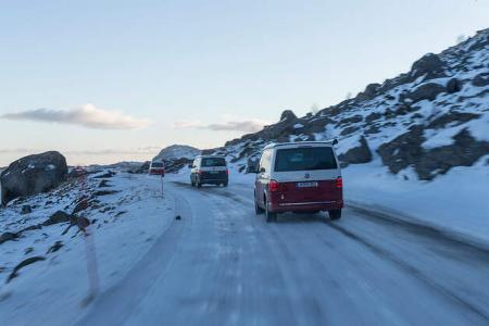 VW T6 California Bulli Camping Lofoten Norwegen