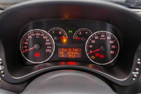 Fiat Panda 100 HP, Rundinstrumente