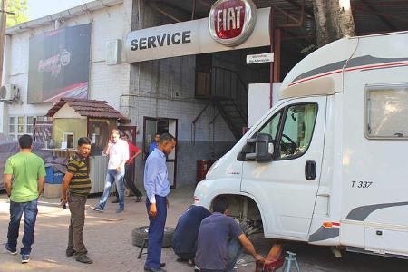 Mobile Menschen in Asien