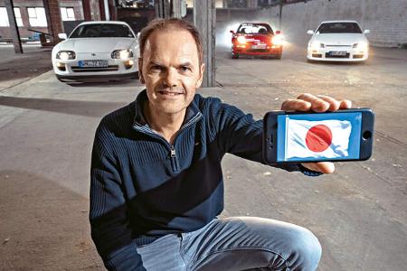 Mazda RX-7, Nissan Skyline, Toyota Supra, 