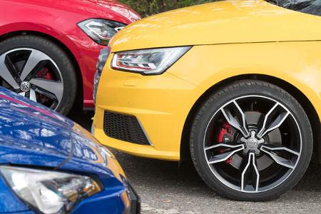 Audi S1 Sportback, Subaru BRZ, VW Golf GTI