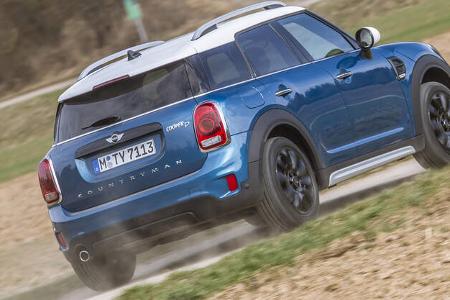 Mini Countryman Cooper D, Heckansicht