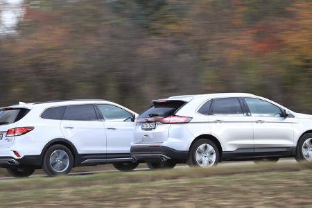 Ford Edge 2.0 TDCi, Hyundai Grand Santa Fe 2.2 CRDi