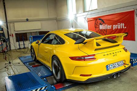 Porsche 911 GT3 Leistungsmessung
