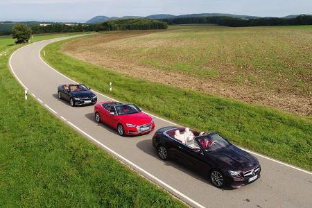 Audi S5 Cabrio, BMW 440i Cabrio, Mercedes E 400 Cabrio, Exterieur