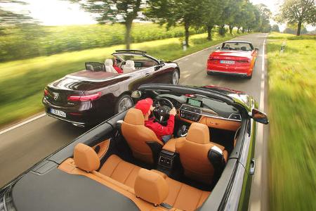 Audi S5 Cabrio, BMW 440i Cabrio, Mercedes E 400 Cabrio, Exterieur