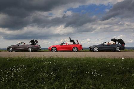 Audi S5 Cabrio, BMW 440i Cabrio, Mercedes E 400 Cabrio, Exterieur