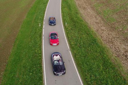 Audi S5 Cabrio, BMW 440i Cabrio, Mercedes E 400 Cabrio, Exterieur