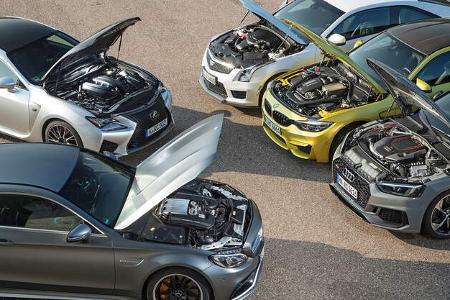 Power-Coupés - Test - Vergleichstest - RS 5 - ATS -V - RC F - AMG C 63 S - M4 Competition