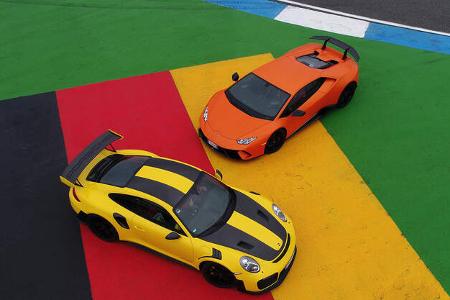 Lamborghini Huracán Performante, Porsche 911 GT2 RS, Exterieur