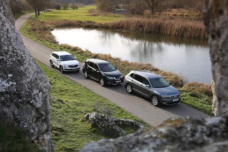 VGL ams_26_2017 VW Tiguan Allspace, Skoda Kodiaq, Nissan X-Trail SUV