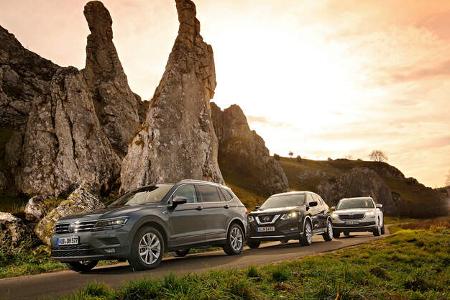 VGL ams_26_2017 VW Tiguan Allspace, Skoda Kodiaq, Nissan X-Trail SUV