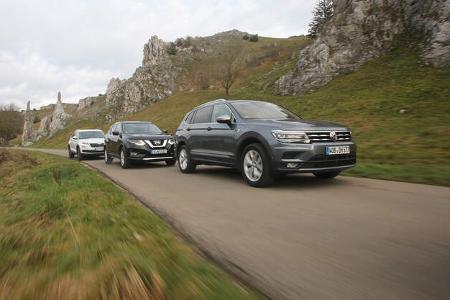 VGL ams_26_2017 VW Tiguan Allspace, Skoda Kodiaq, Nissan X-Trail SUV