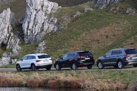 VGL ams_26_2017 VW Tiguan Allspace, Skoda Kodiaq, Nissan X-Trail SUV