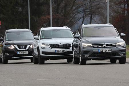 VGL ams_26_2017 VW Tiguan Allspace, Skoda Kodiaq, Nissan X-Trail SUV