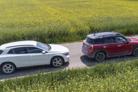 Mercedes GLA 250 4Matic Style, Mini Countryman John Cooper Works All4, Exterieur