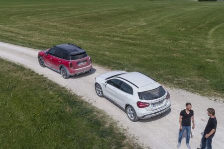 Mercedes GLA 250 4Matic Style, Mini Countryman John Cooper Works All4, Exterieur