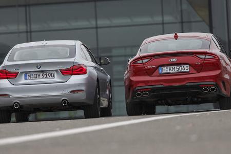 BMW 440i Gran Coupé xDrive Luxury Line, Kia Stinger 3.3 T-GDI GT, Exterieur